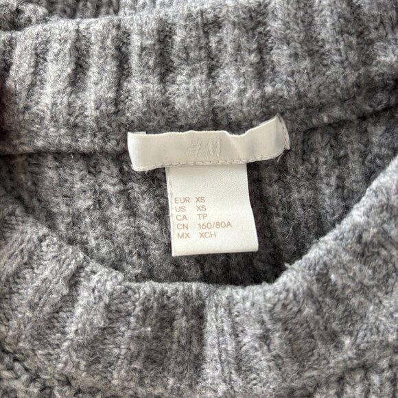 pull en maille gris - Picture 2 of 2